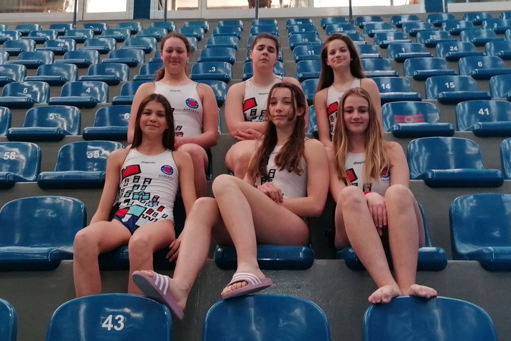 Nina Jazvin, Nea Matičević i Lana Korač na pripremama ženske vaterpolske reprezentacije do 15 godina u Varaždinu
