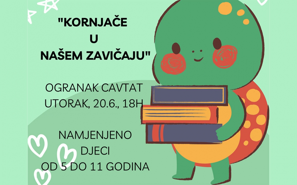 Dubrovačke knjižnice; Radionica &ldquo;Kornjače u na&scaron;em zavičaju&rdquo; u ogranku Cavtat