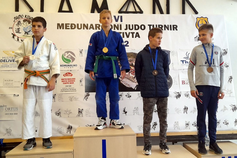 &Scaron;est medalja Judo kluba Župa dubrovačka na VI. međunarodnom kupu Tivta