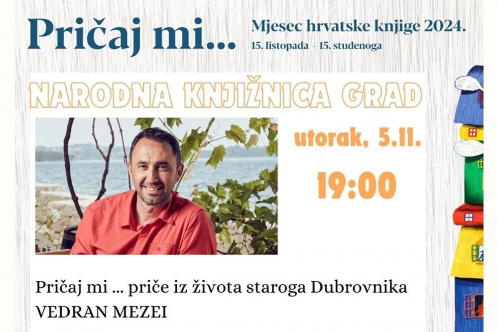 Dubrovačke knjižnice; Predavanje Vedrana Mezeija o pričama iz života staroga Dubrovnika